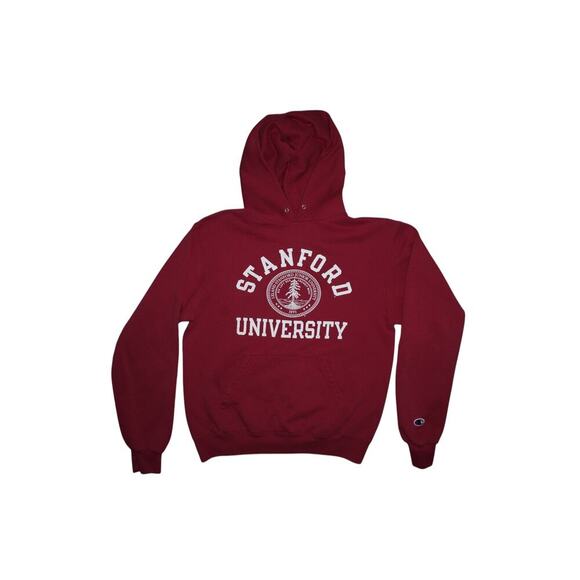 Stanford University Hoodie Champion Authentic Maroon Sweatshirt Size Small - Picture 1 of 4